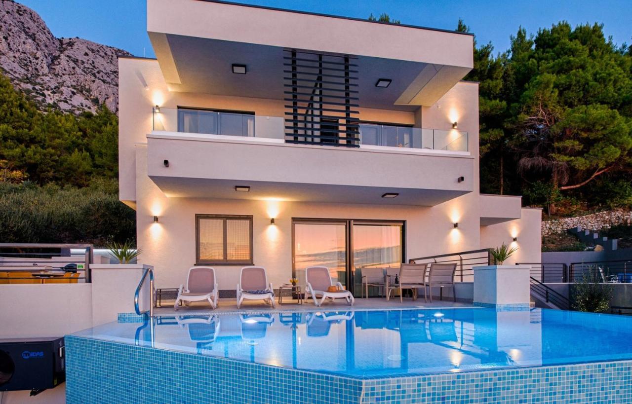 Villa Leona A Luxury Villa Near Makarska, Heated Pool Živogošće Kültér fotó
